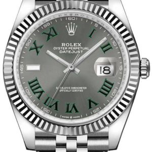 watch for man rolex datejust 36 oystersteel and 18k white gold unisex watch 126234 0045 001