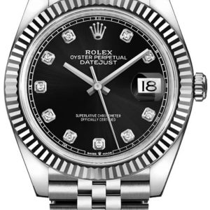 watch for man rolex datejust 41 black diamond men s watch 126334 0012 001