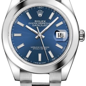 watch for man rolex datejust 41 blue dial men s watch 126300 0001 001