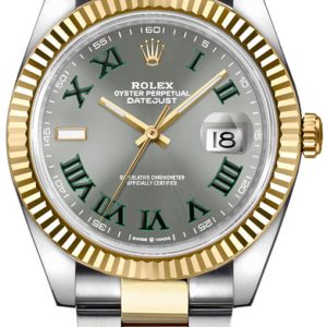 watch for man rolex datejust 41 fluted bezel yellow gold and steel men s watch 126333 0019 001