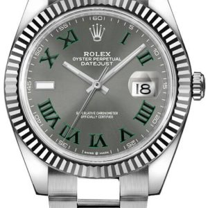 watch for man rolex datejust 41 grey dial men s watch 126334 0021 001