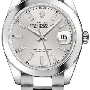 watch for man rolex datejust 41 men s silver dial domed bezel watch 126300 0003 001