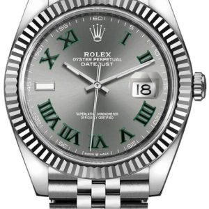 watch for man rolex datejust 41 slate grey men s watch 126334 0022 001