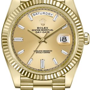 watch for man rolex day date 40 solid 18k yellow gold watch 228238 0005 001