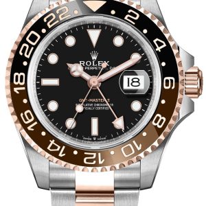 watch for man rolex gmt master ii root beer rose gold and steel men s watch 126711chnr 0002 001