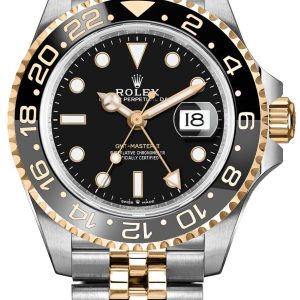 watch for man rolex gmt master ii yellow gold and steel men s watch 126713grnr 0001 001