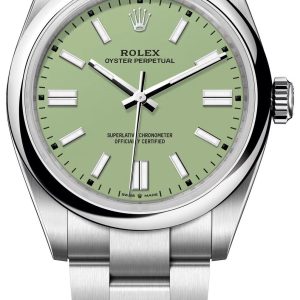 watch for man rolex oyster perpetual 41 green dial men s watch 134300 0006 001
