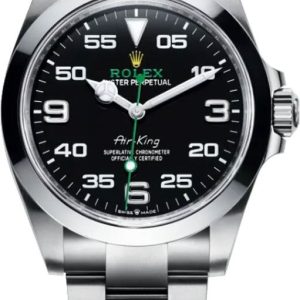 watch for man rolex oyster perpetual air king black dial men s watch 126900 0001 001