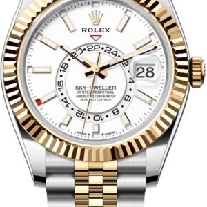 watch for man rolex sky dweller intense white index dial 42mm men s watch 336933 0006 001