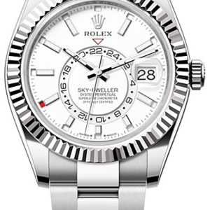 watch for man rolex sky dweller white gold bezel oyster bracelet men s watch 336934 0003 001