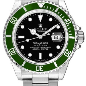 watch for man rolex submariner date stainless steel kermit black dial men s watch 16610lv 001